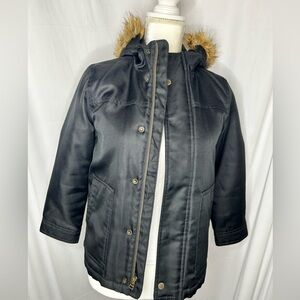 Gap Winter Parka with Faux Fur – Kids M